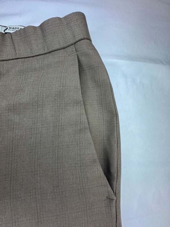 Haggar Men's Cool 18 Pro Flat Front Straight Fit Pant - Heather Gray - Picture 11 of 11